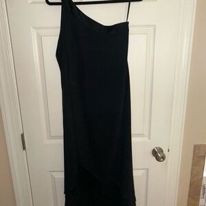 BLACK FRIDAY DEAL! White House Black Market Elegant Black One-Shoulder Dress